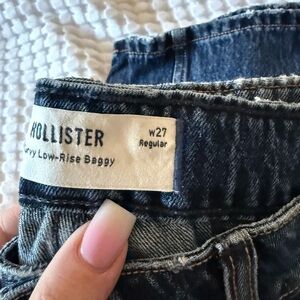 Hollister Women's Dark Blue Boyfriend Jeans